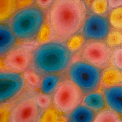 KRZYSZTOF KARGOL 'Moje kolory'  akryl, płótno 50x50cm