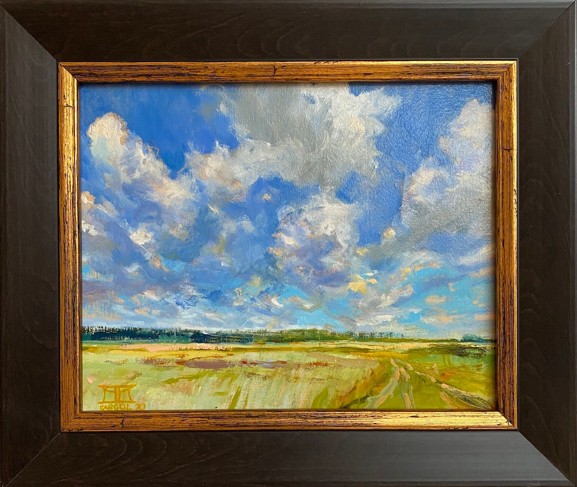 KRZYSZTOF KARGOL 'Obłoki' 2020  akryl, płótno 24x30cm