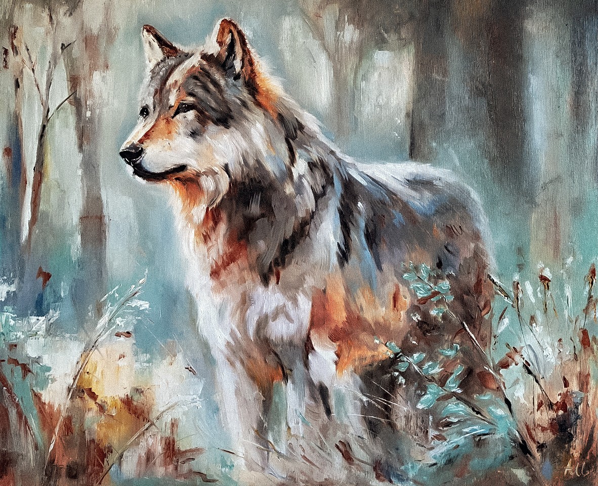 ANDŻELIKA KUCHARSKA 'Echo', olej, płótno, 50x60cm
