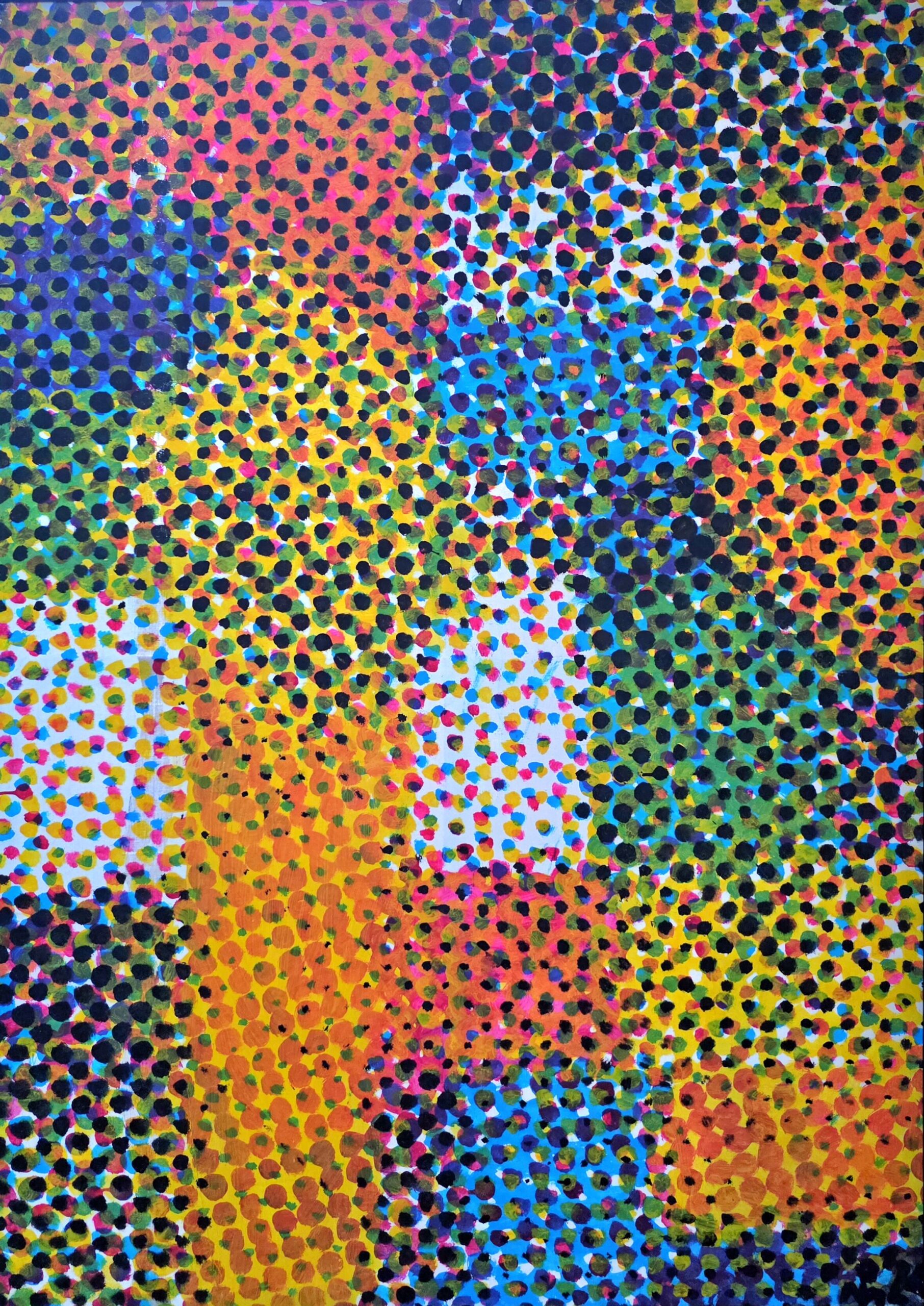 PIOTR MŁODOŻENIEC 'Kompozycja', akryl, płótno, 185x130cm