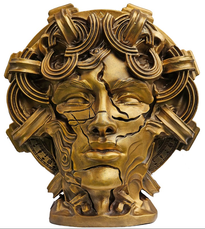 KRZYSZTOF PŁONKA 'Chronos' brąz, 50x40cm