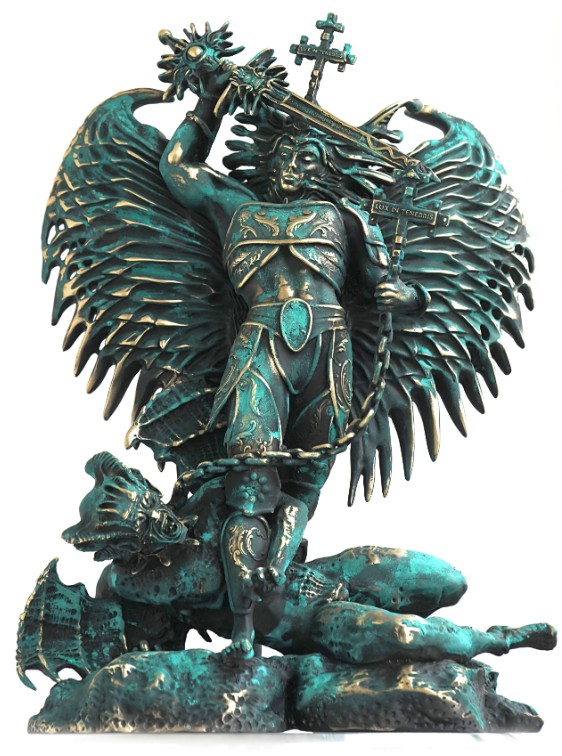 KRZYSZTOF PŁONKA 'Decretation Divinorum' brąz, 50x45x30cm