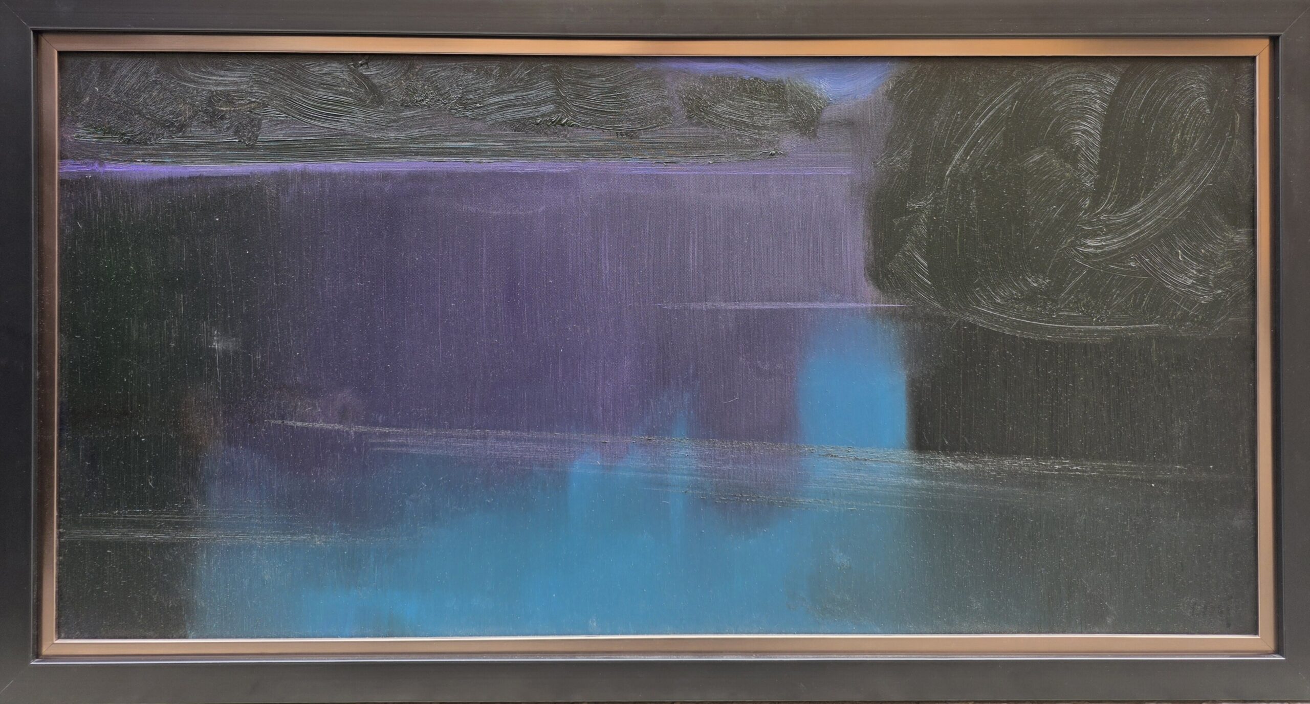 STANISŁAW BAJ 'Rzeka Bug' 2021, olej, płótno, 50x100cm