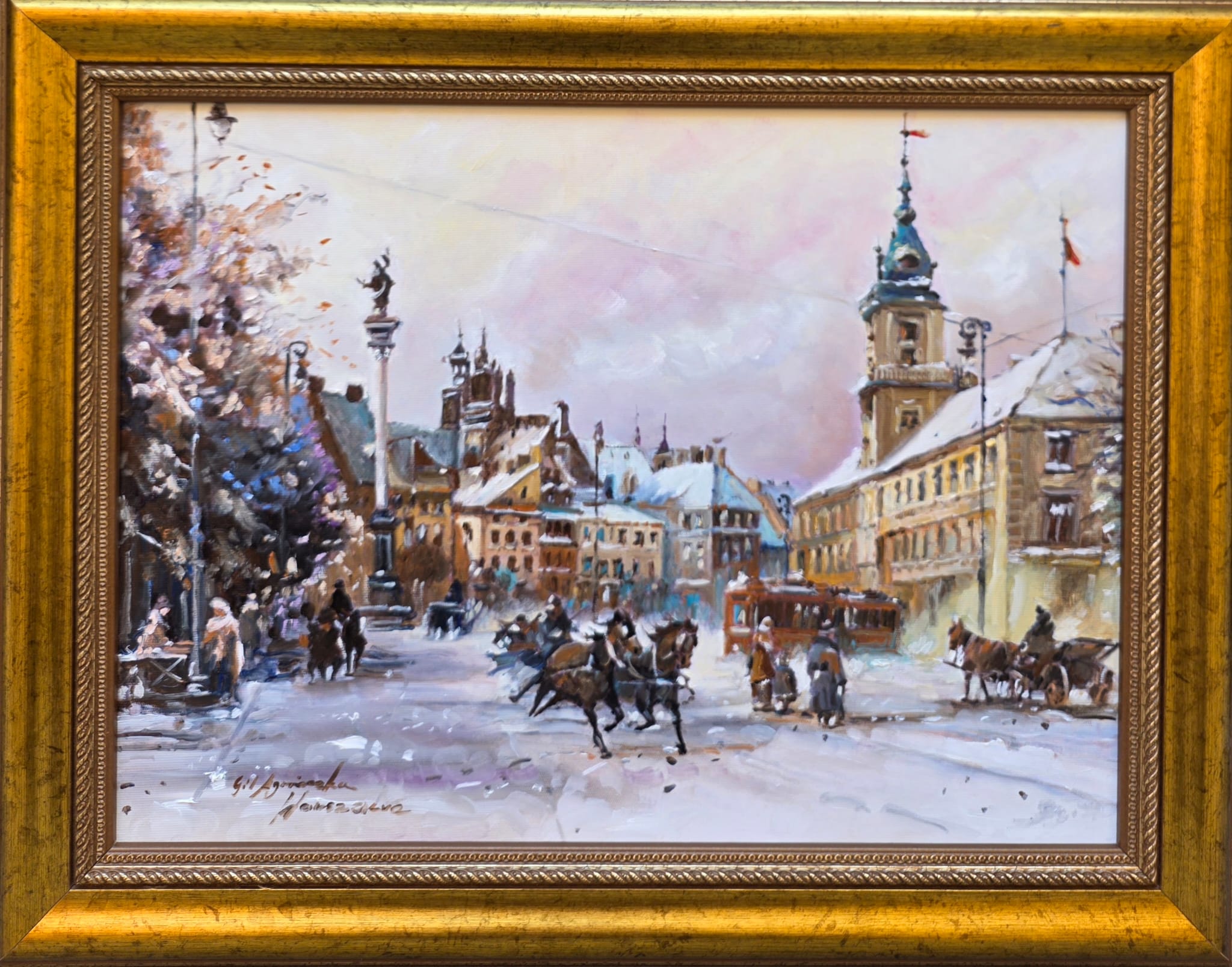 AGNIESZKA GIL, Warszawa, olej, płótno, 40x30cm