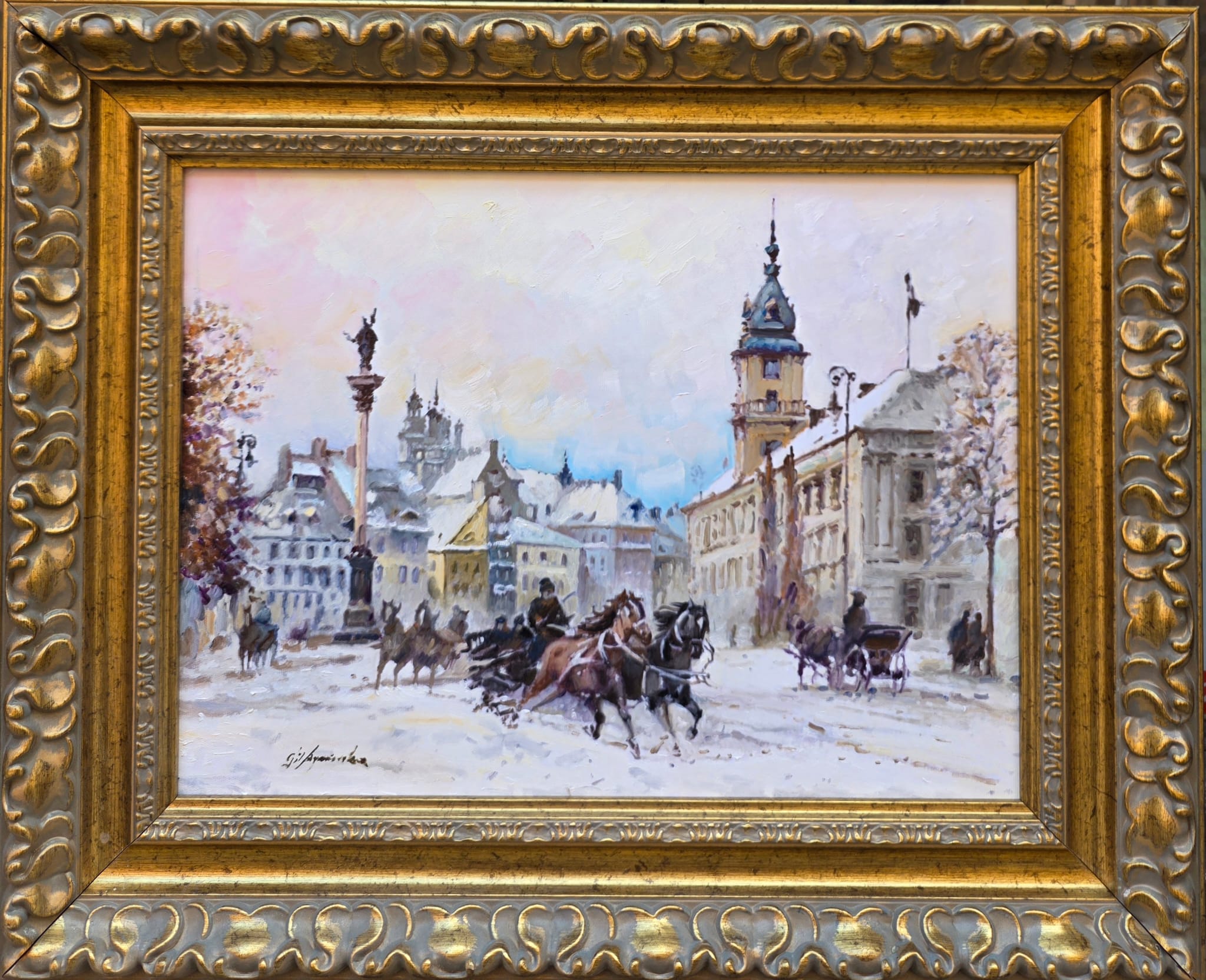 AGNIESZKA GIL, Warszawa, olej, płótno, 40x30cm