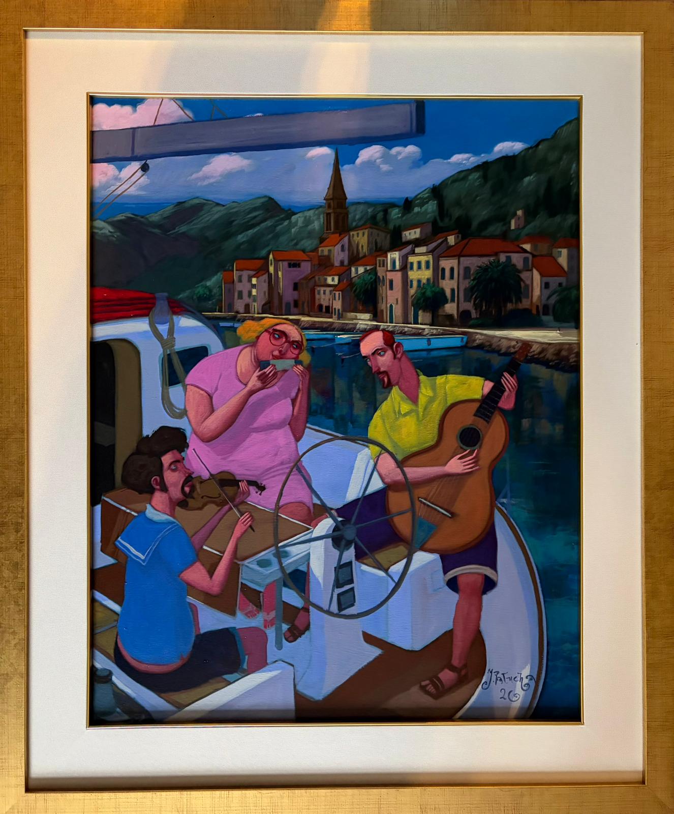 JACEK PAŁUCHA 'Piosenka' olej, płótno 70x55cm