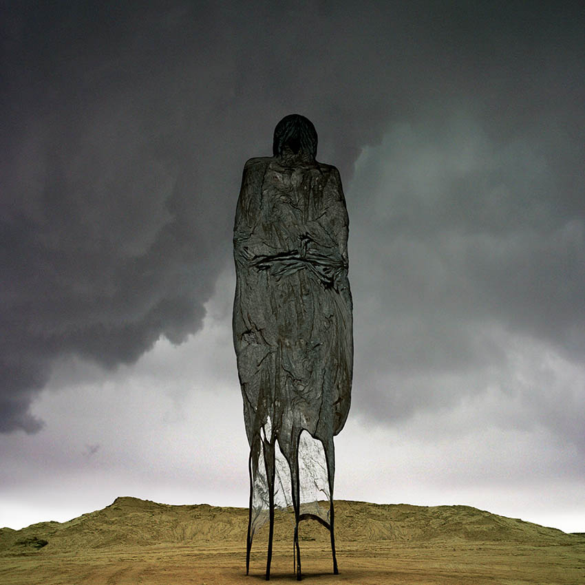 ZDZISŁAW BEKSIŃSKI 'Bez tytułu K' grafika komputerowa, płyta 70x70cm