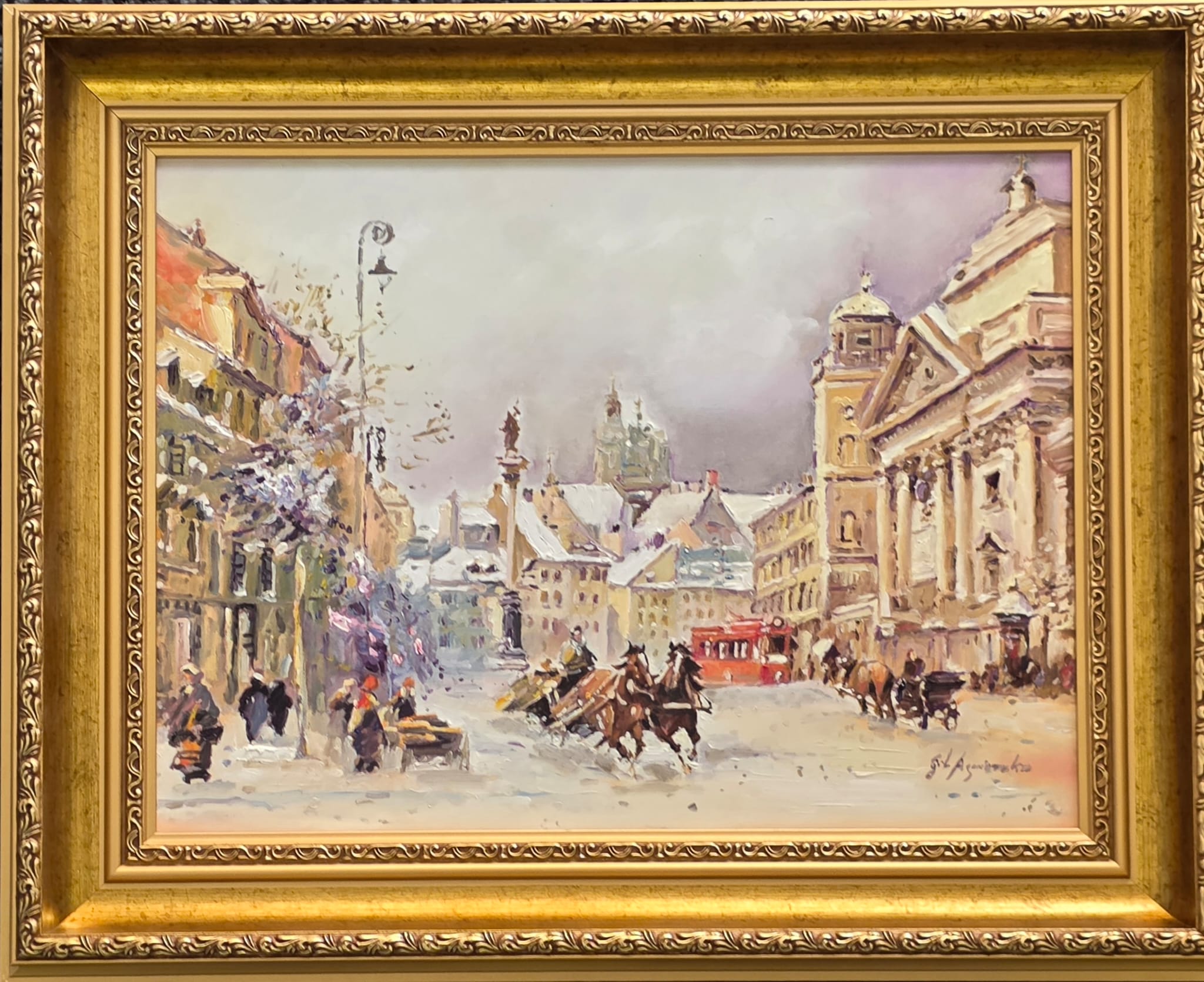 AGNIESZKA GIL, Warszawa, olej, płótno, 40x30cm