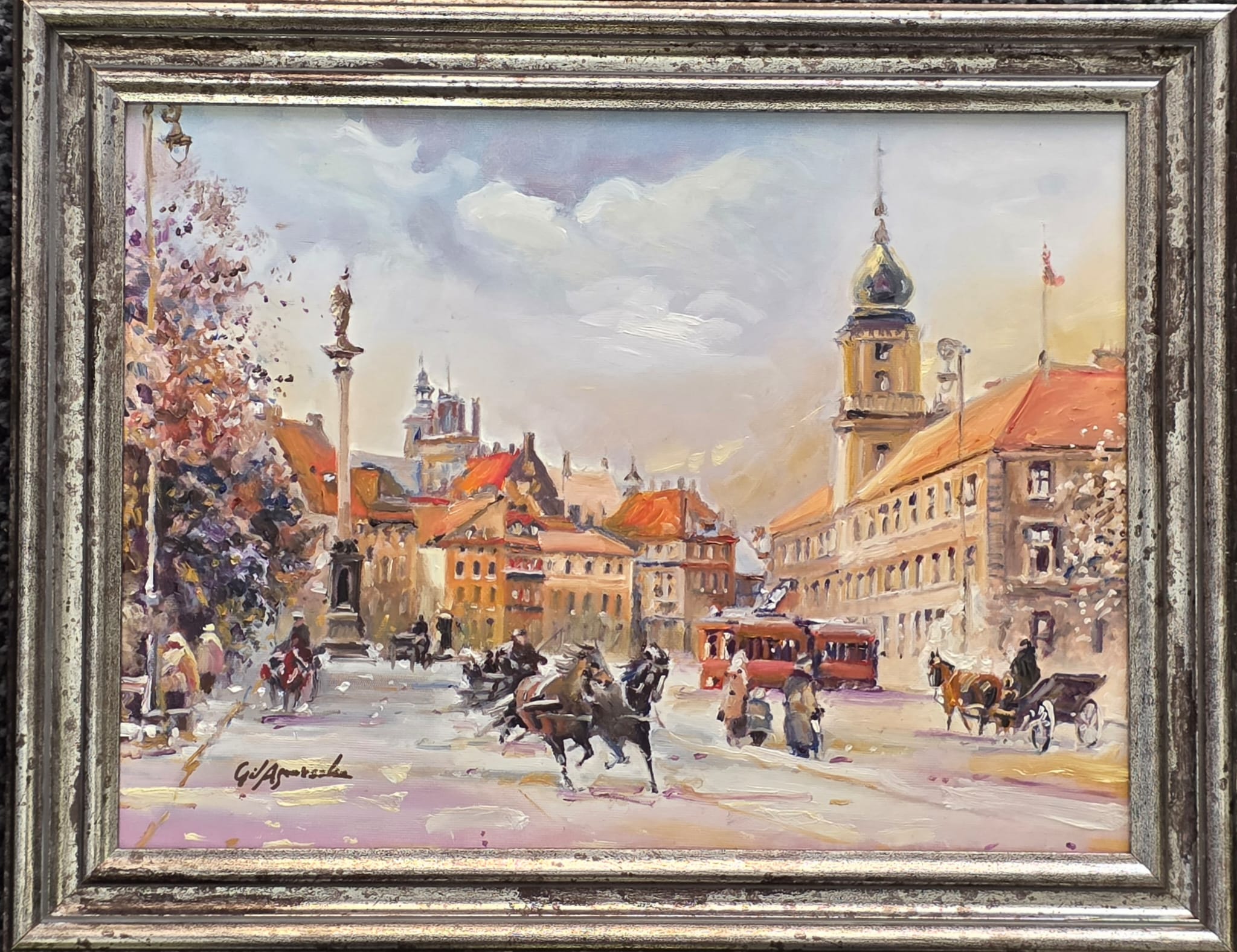 AGNIESZKA GIL, Warszawa, olej, płótno, 40x30cm