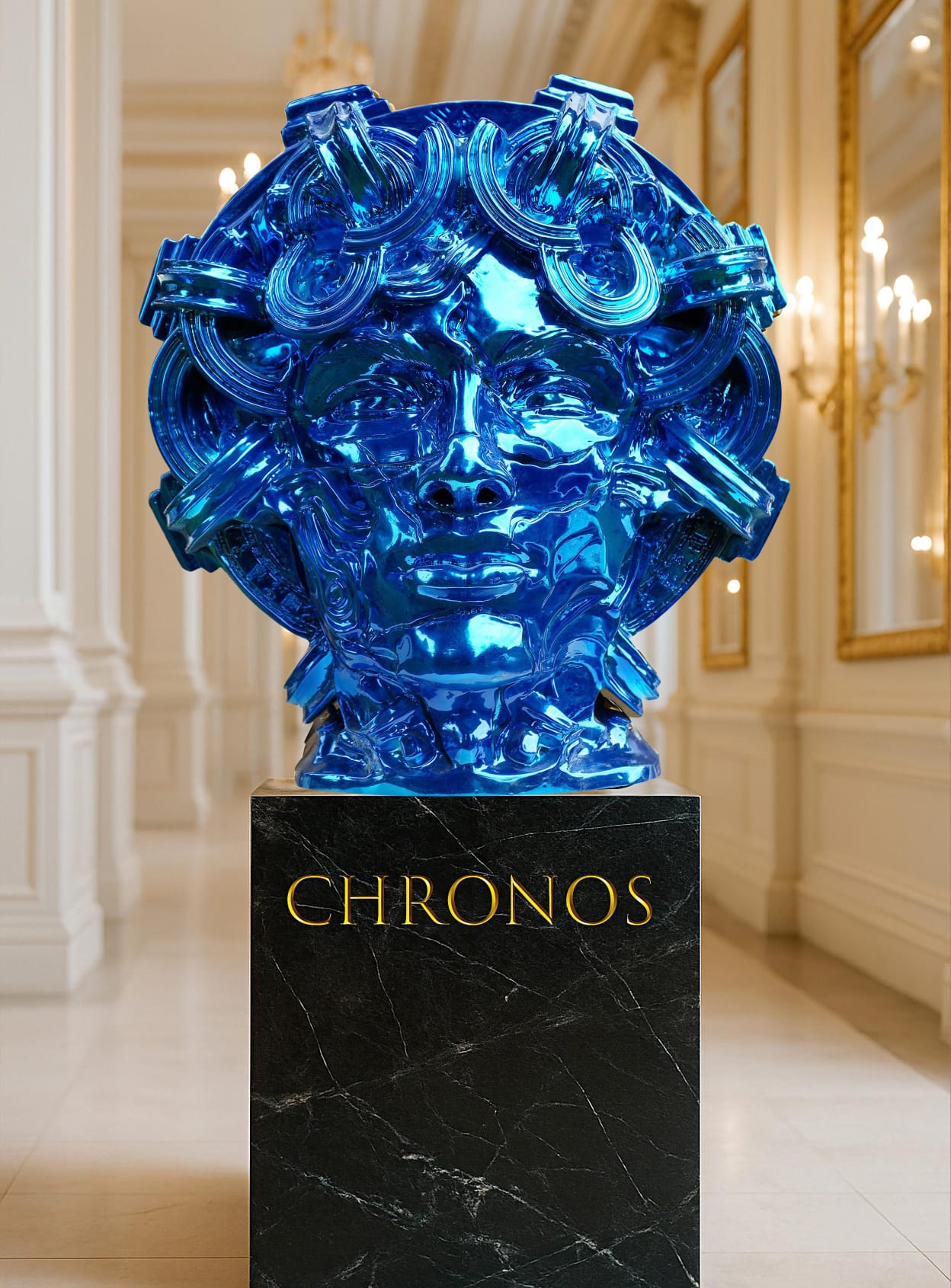 KRZYSZTOF PŁONKA 'CHRONOS' brąz, 50x40x30cm