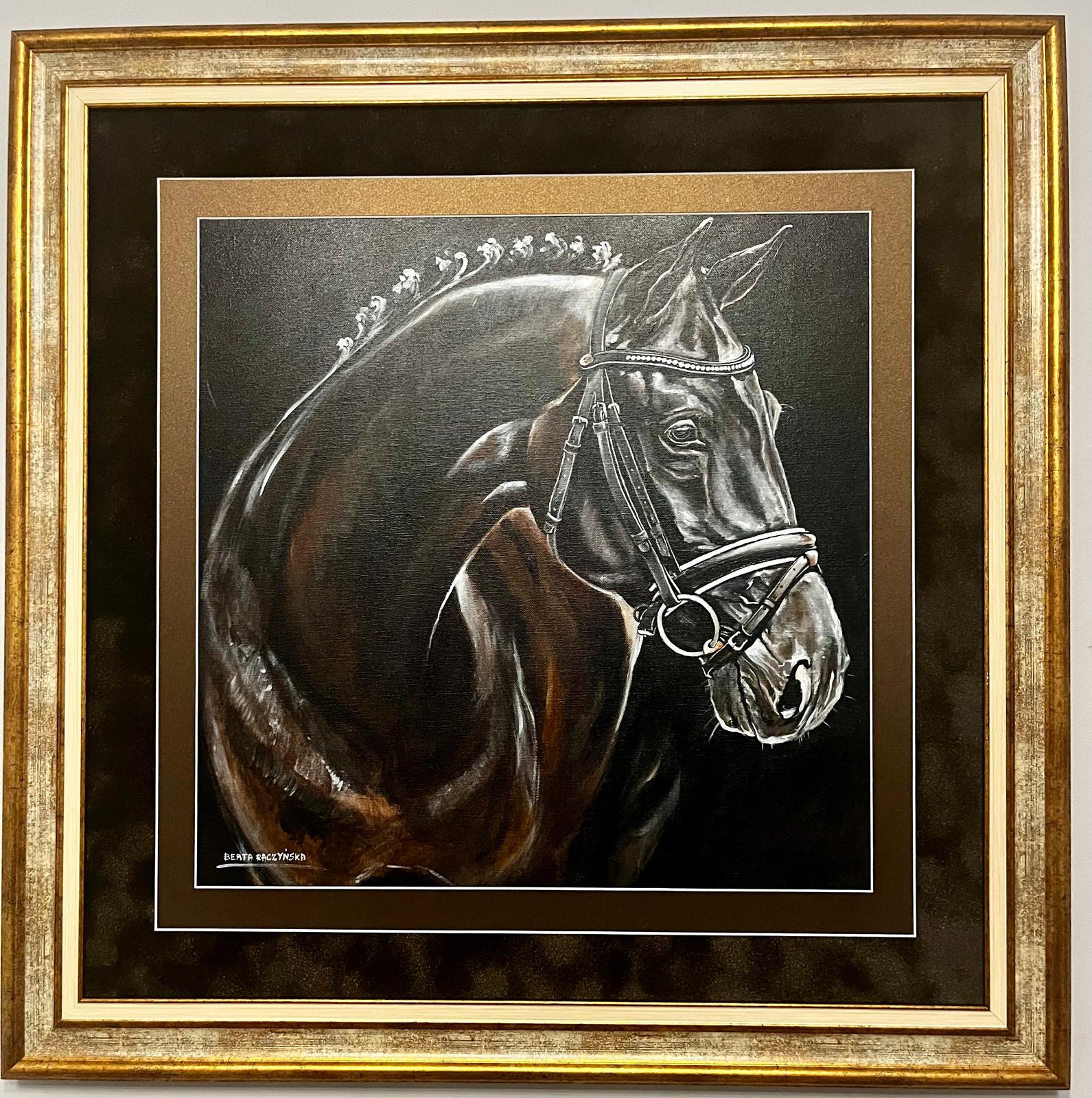BEATA RACZYŃSKA, 'Siła ruchy piękno spokoju', akryl, płótno, 50x50cm