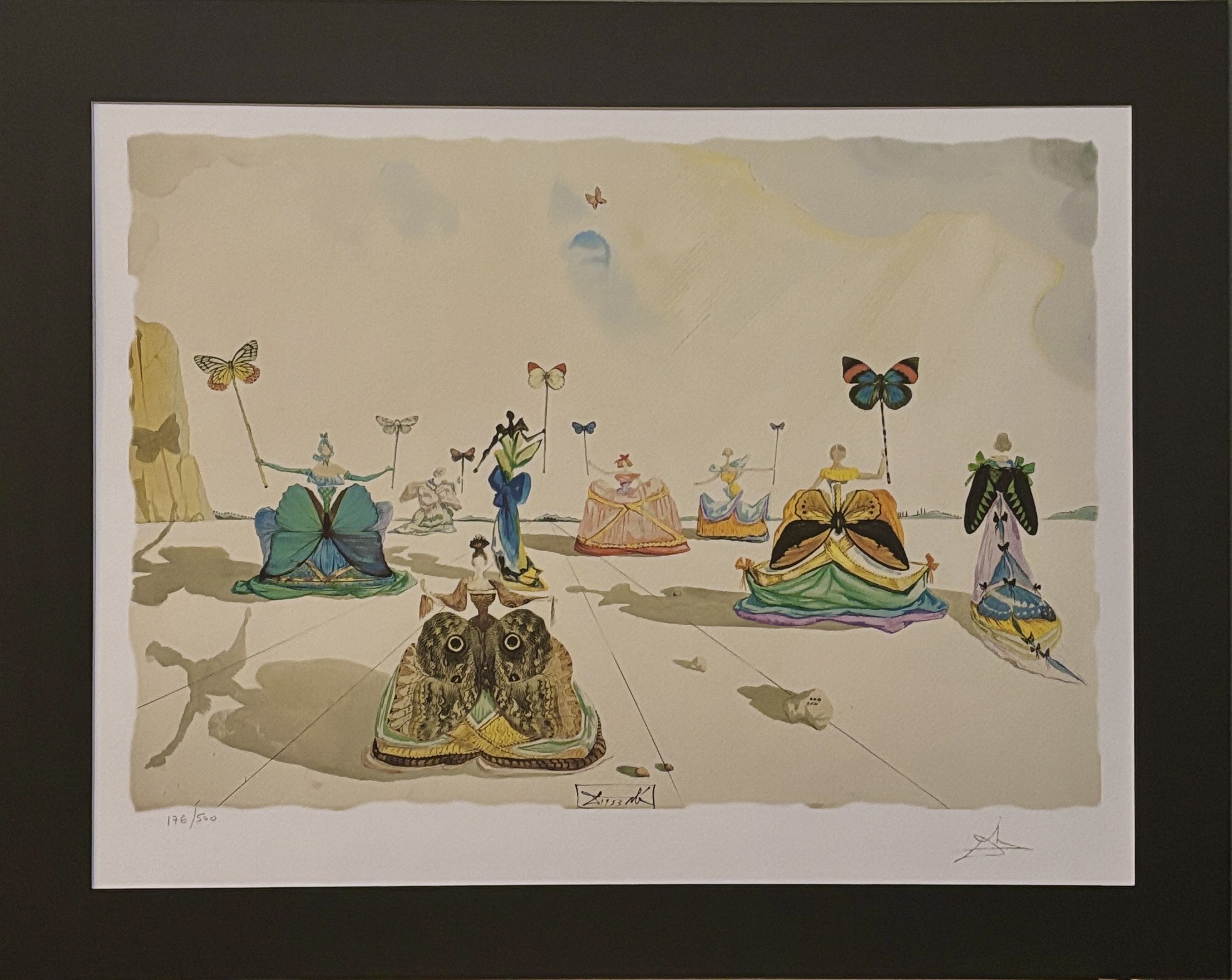 SALVADOR DALI 'Les Femmes aux Papillons' (Kobiety z motylami) lata 90 XX w. (1953)