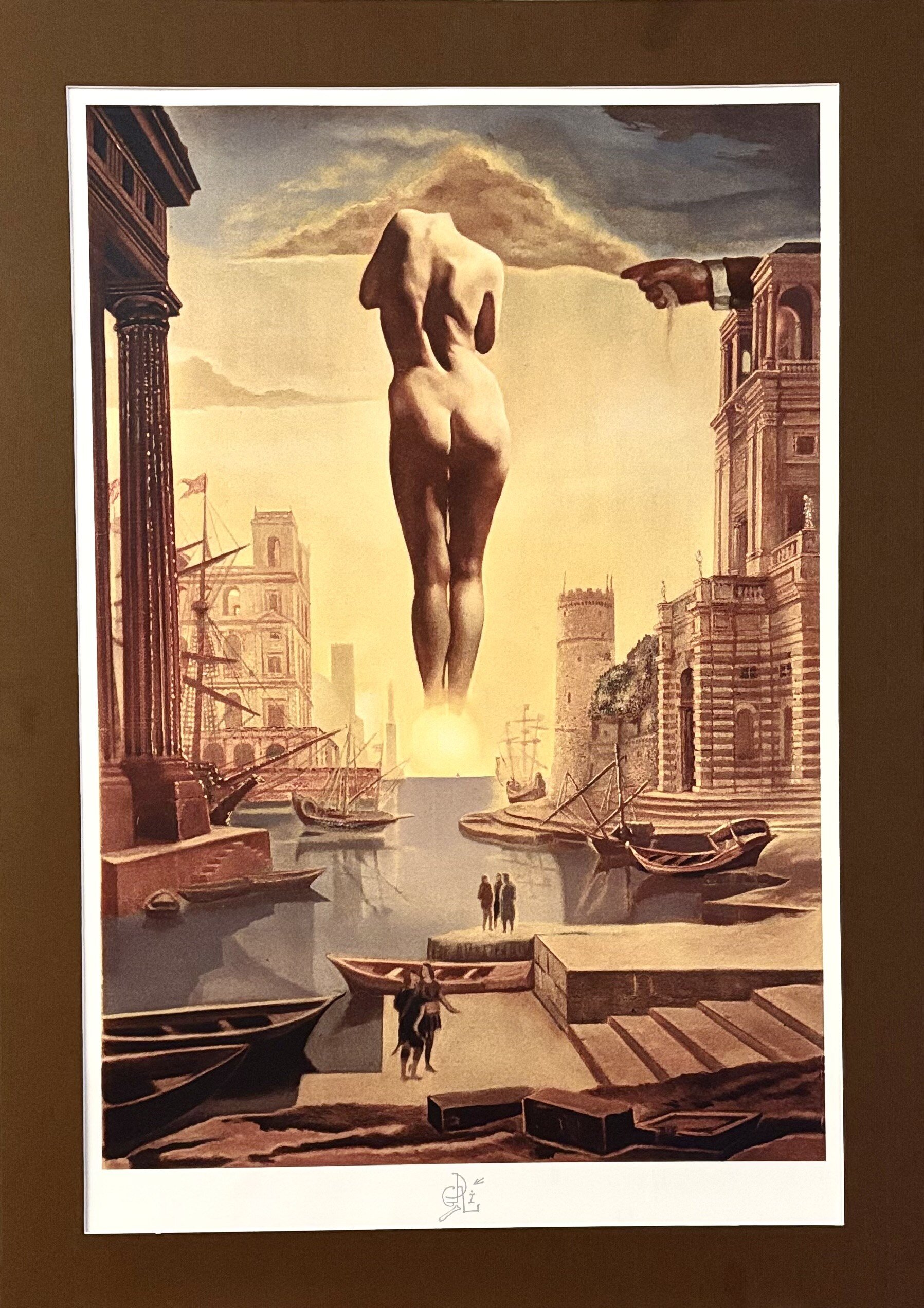 SALVADOR DALI 'La Main de Dali retirant une Toison d'Or...' (Dłoń Dalego zdejmująca Złote Runo), litografia, 83x64cm