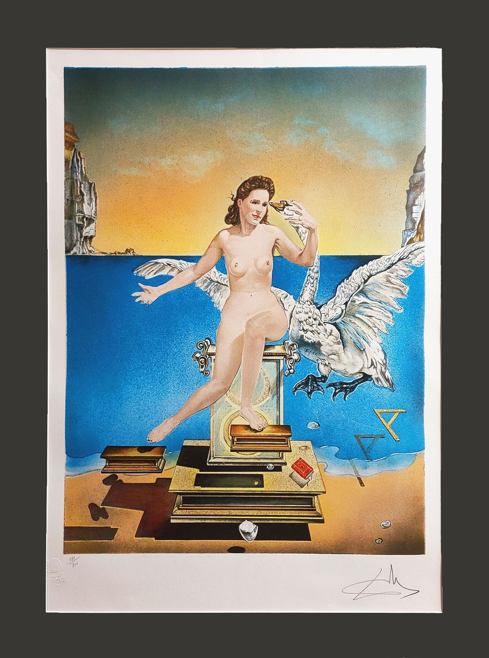SALVADOR DALI 'Leda Atomica, 1972 (1949)', litografia, 67x47cm