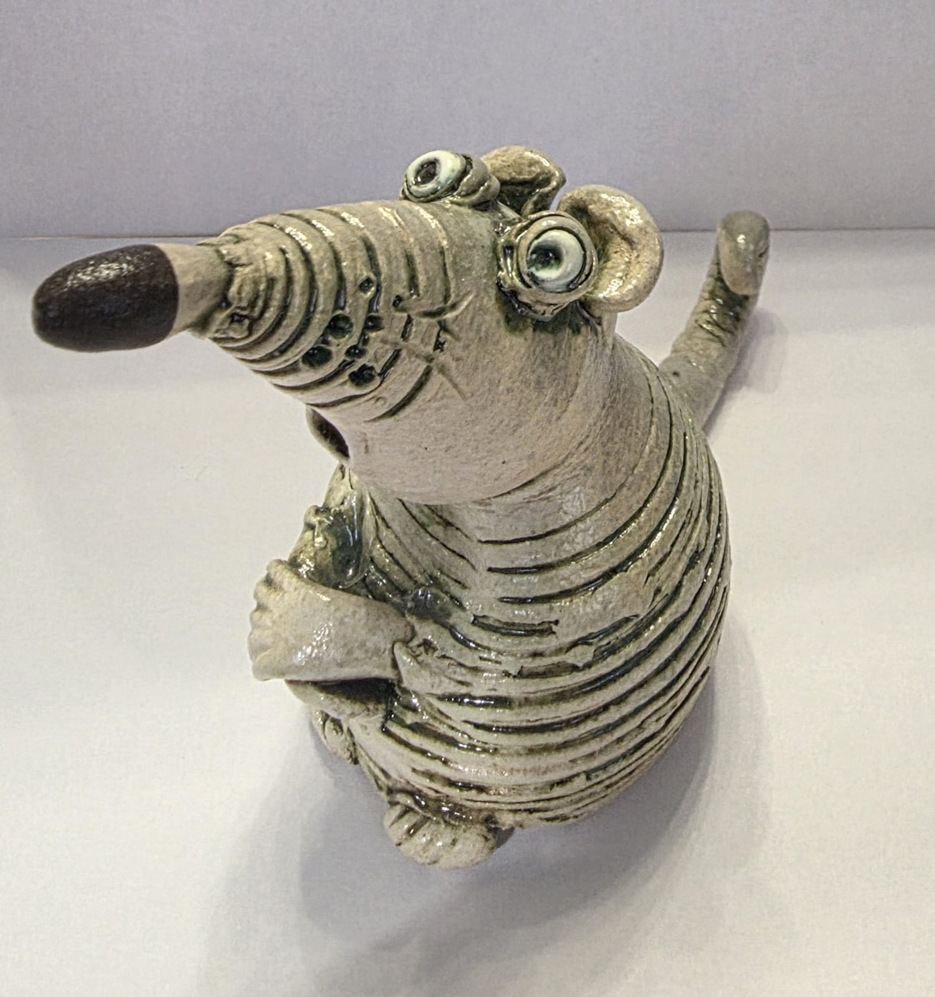 SERGIEJ ŻULAWLOW 'Mysz', ceramika, 12x9x5cm