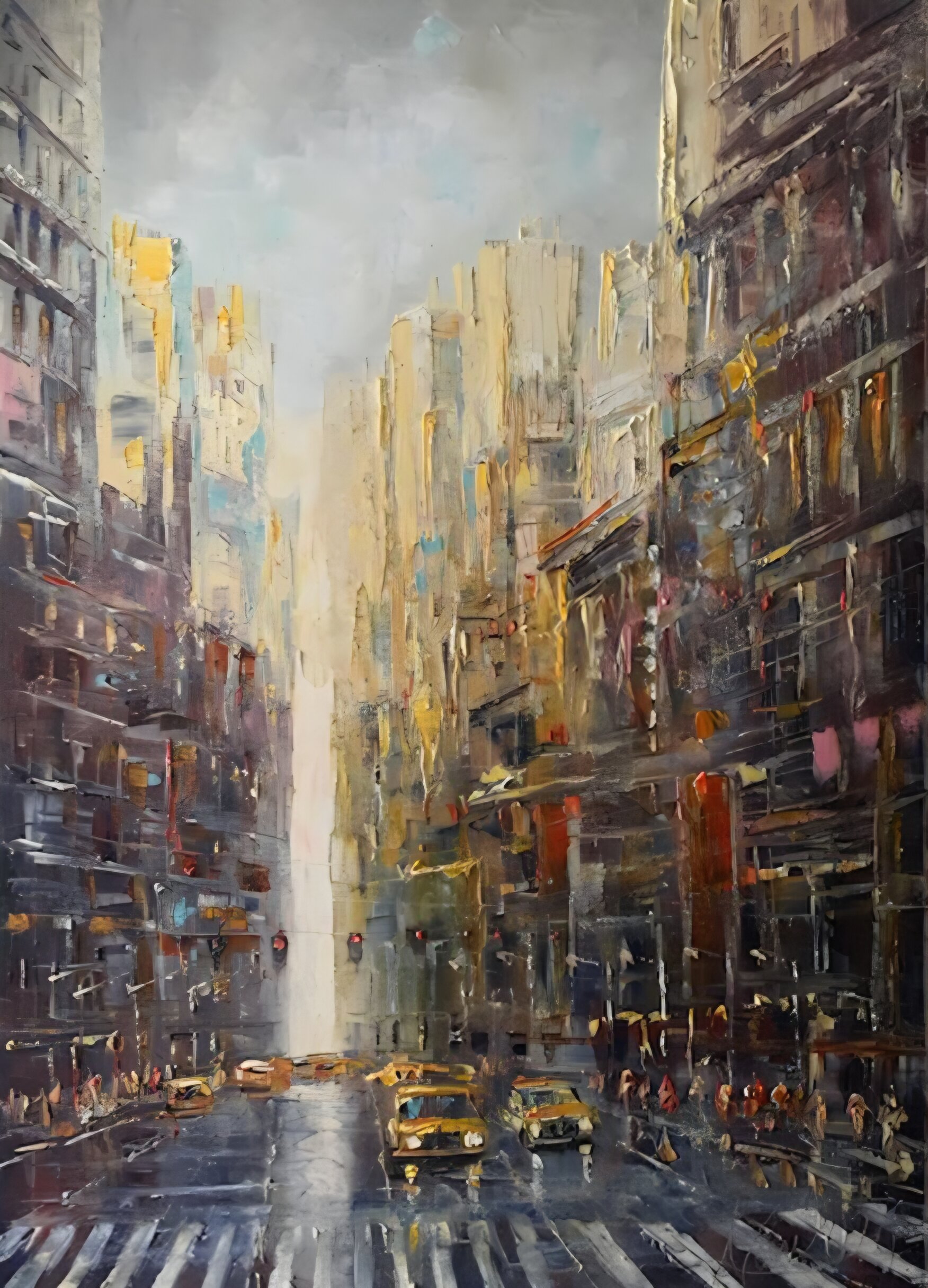 ADAM NOWAKOWSKI 'Nowy Jork' olej, płótno, 100x70cm