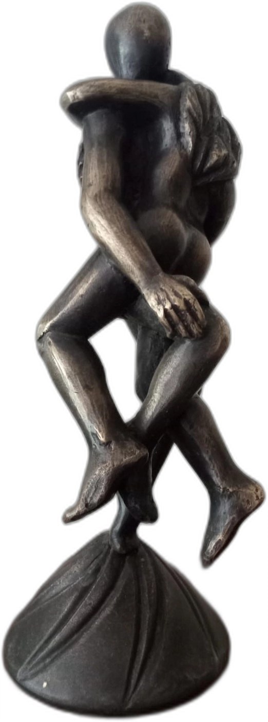 ZBIGNIEW BACHANEK 'Para zakochanych 2' brąz patynowany, 22cm