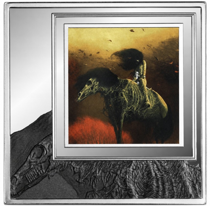 ZDZISŁAW BEKSIŃSKI - AJ76, Srebrna moneta kolekcjonerska 31,1g - 1000 franków