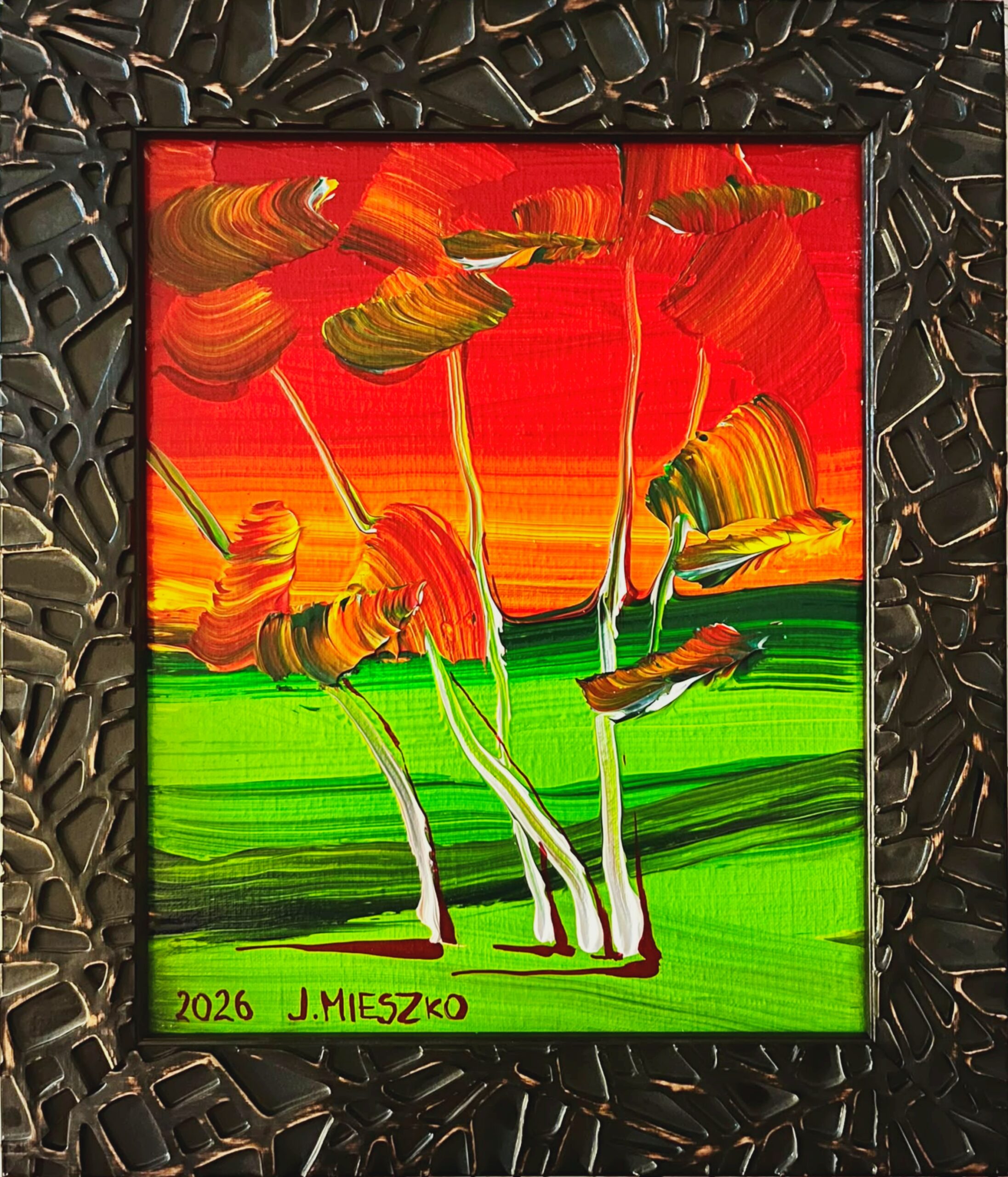 JOANNA MIESZKO 'Naggie' akryl, płótno, 30x24cm