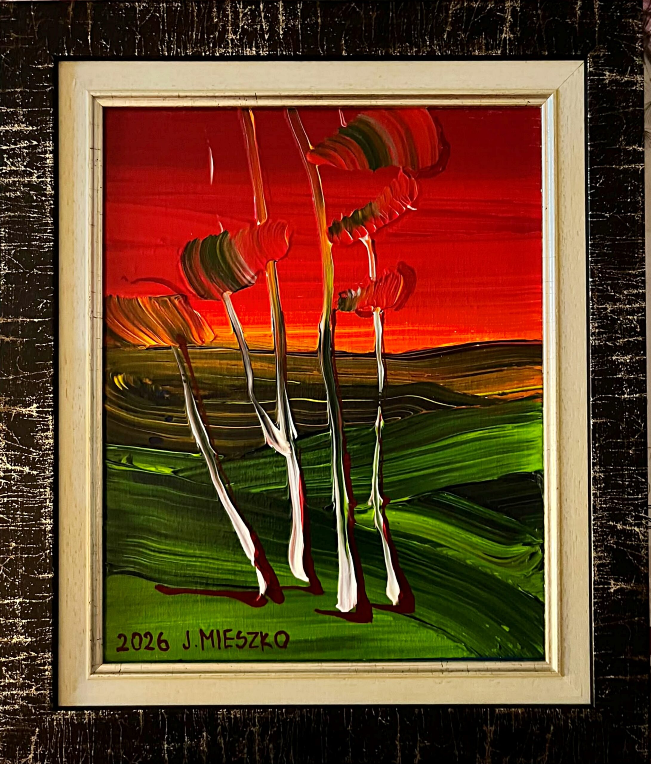 JOANNA MIESZKO 'Naggie' akryl, płótno, 30x24cm