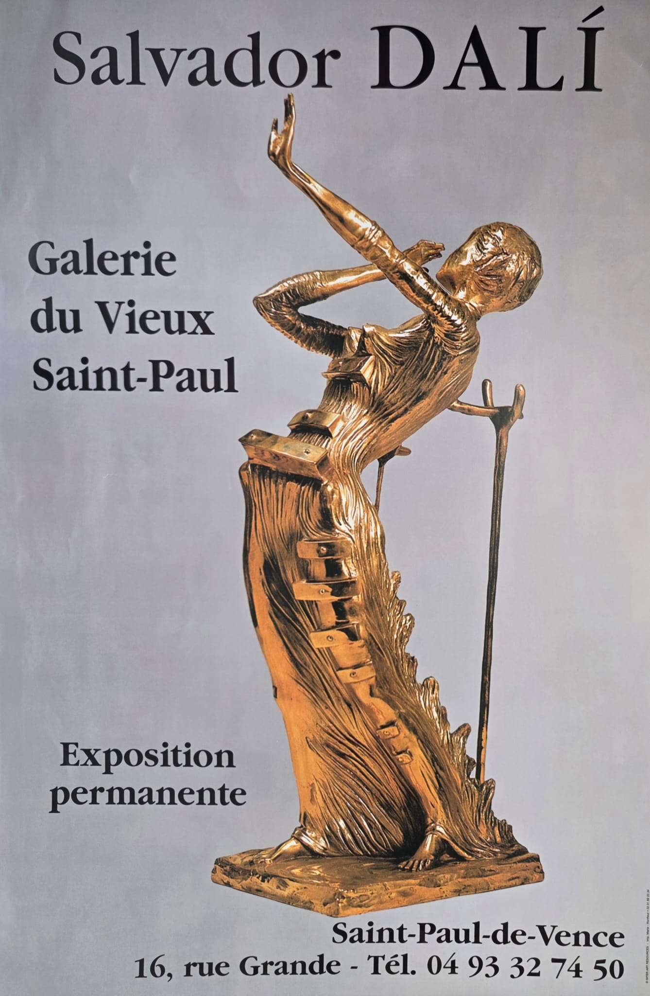 SALVADOR DALI 'La femme en flammes-Plakat' Galerie du Vieux Saint-Paul