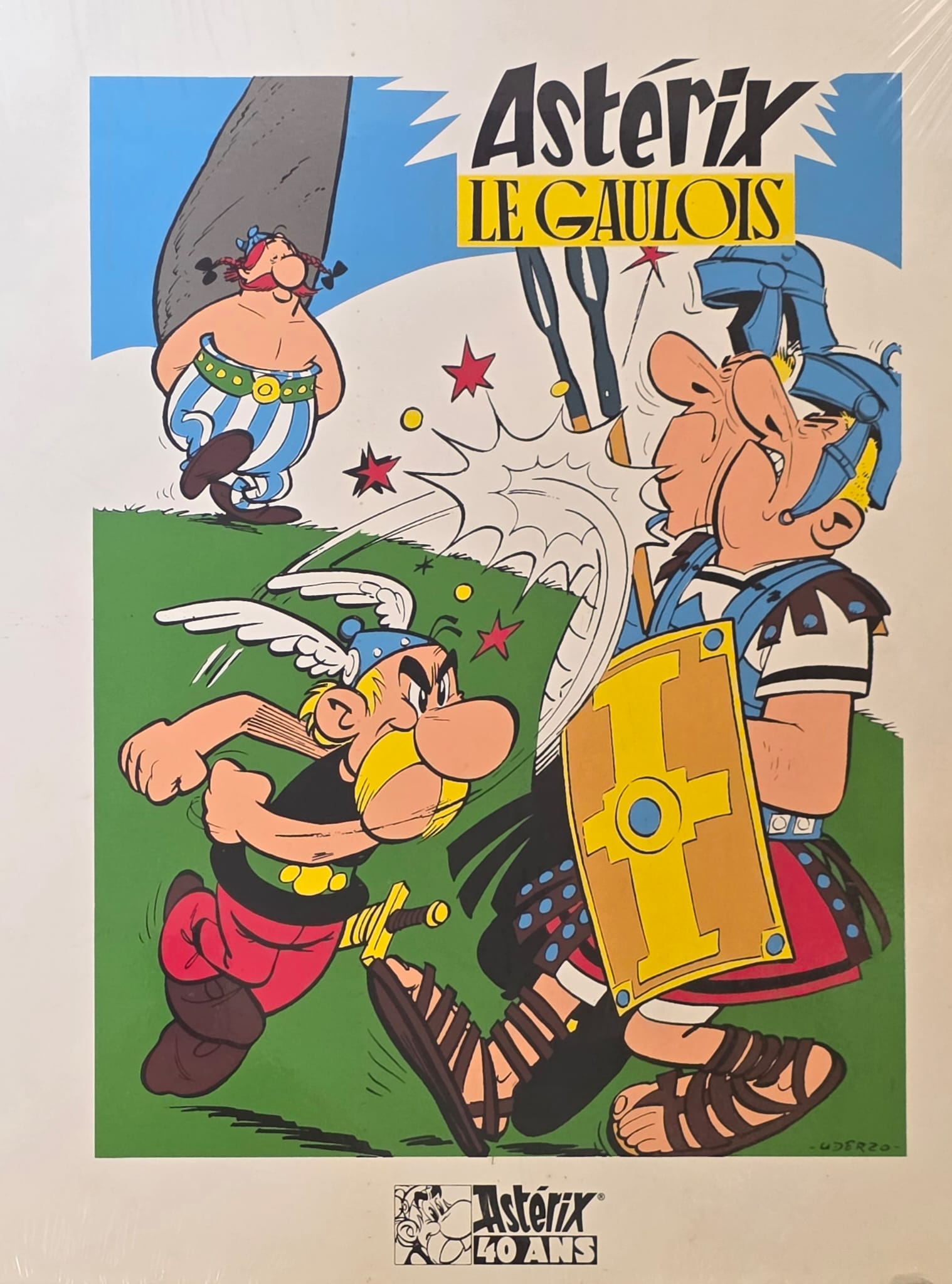 Astérix le Gaulois, sitodruk, wydany w 1999 roku, 50x40cm