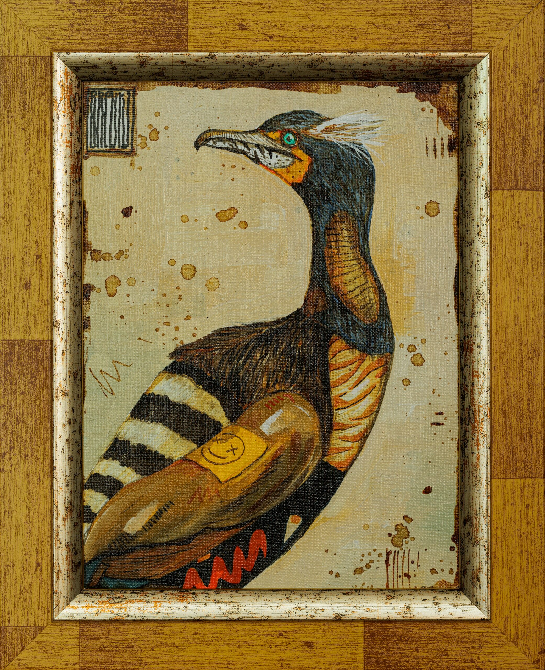 WOJCIECH BREWKA 'Dare to be different' akryl, płótno, 22x18cm