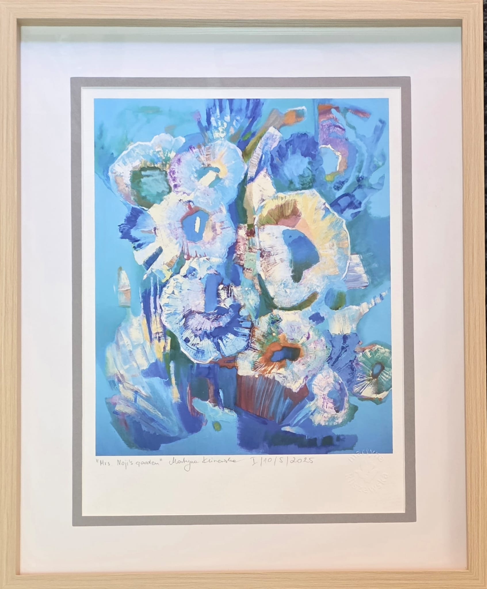 MARTYNA KLISZEWSKA 'Mrs. Noji's garden' inkografia, papier, 40x30cm
