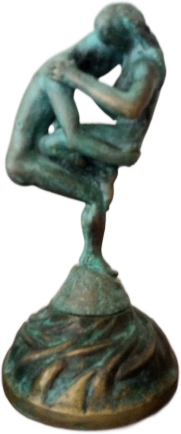 ZBIGNIEW BACHANEK 'Zakochani' brąz, 24cm