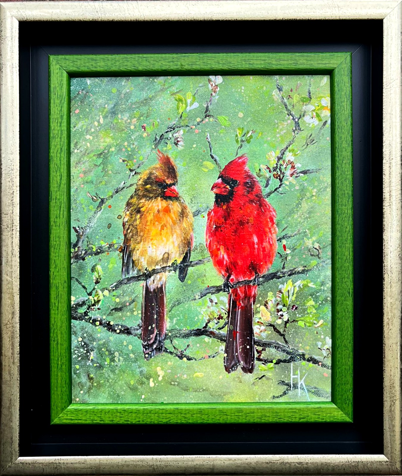 KHRYSTYNA HLADKA 'Puls Natury – z cyklu 4 pory - Jesień' akryl na płótnie, 25×20cm