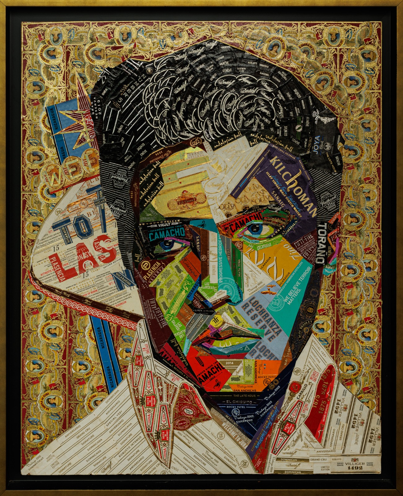 Iaina Leydena 'IVA LAS VEGAS -  Elwis', płyta – opaski z cygar whisky, 50x40cm