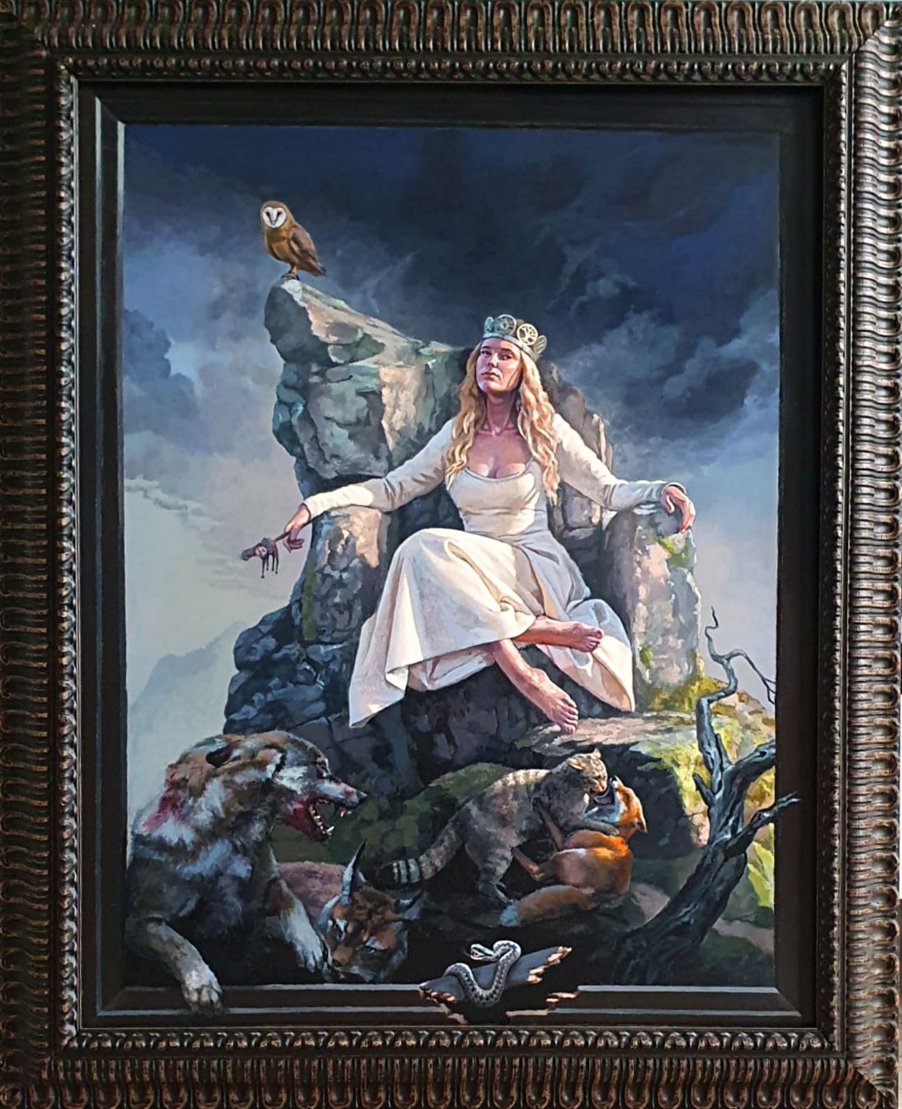 PAWEŁ KARDIS 'Drapieżnik ', akryl, płótno, 100x80cm
