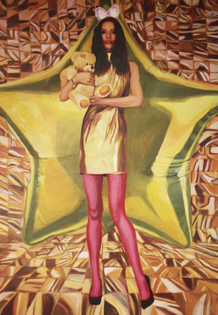 PAULINA PENC 'Star' akryl, płótno, 130x90cm