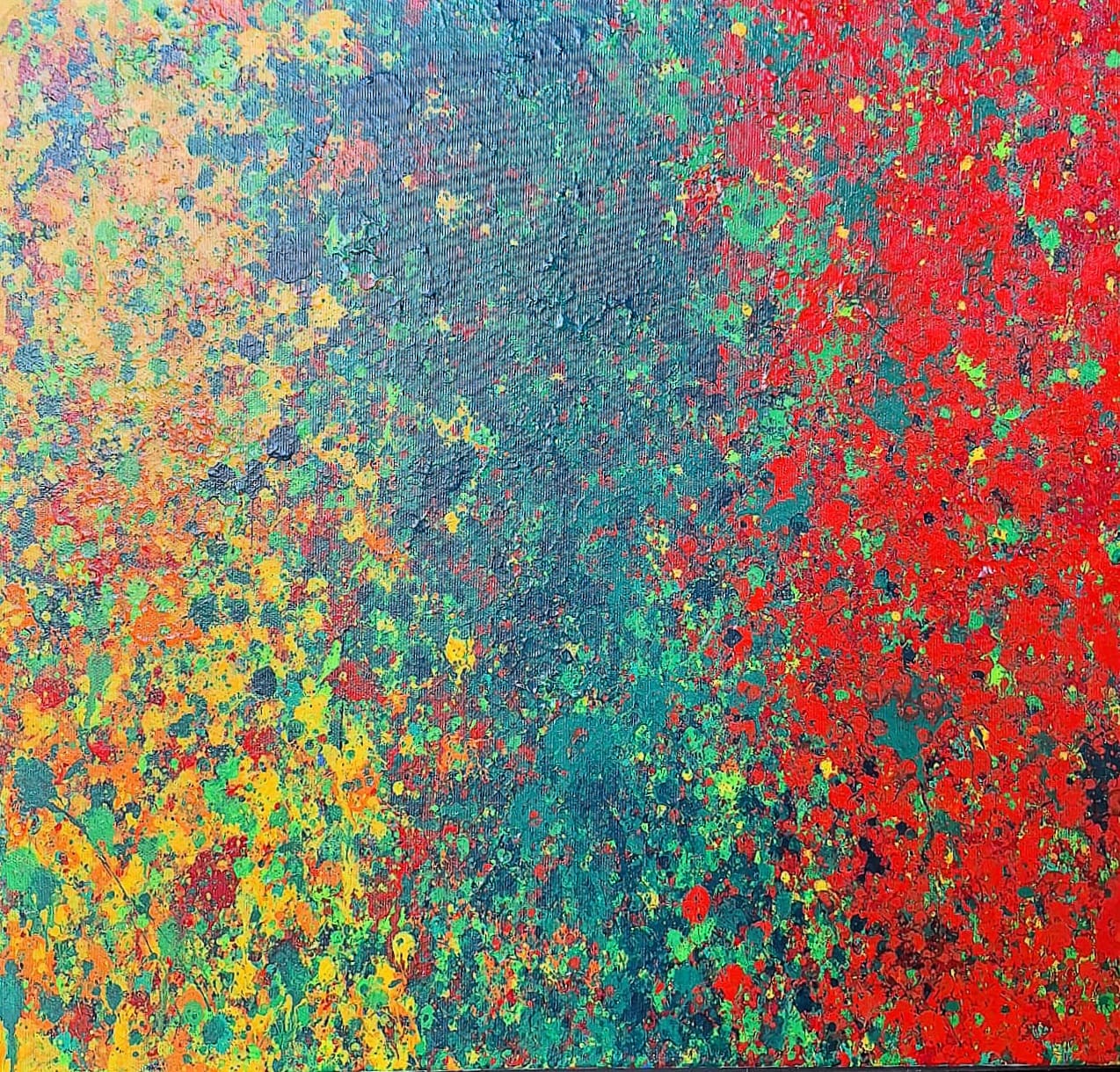 LEON TARASEWICZ 'Bez tytułu' 2021, akryl na płótnie 50x50cm