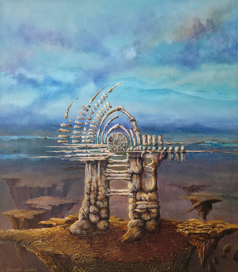 URSZULA ŚWITAJ 'Portal', olej, płótno, 55x46cm