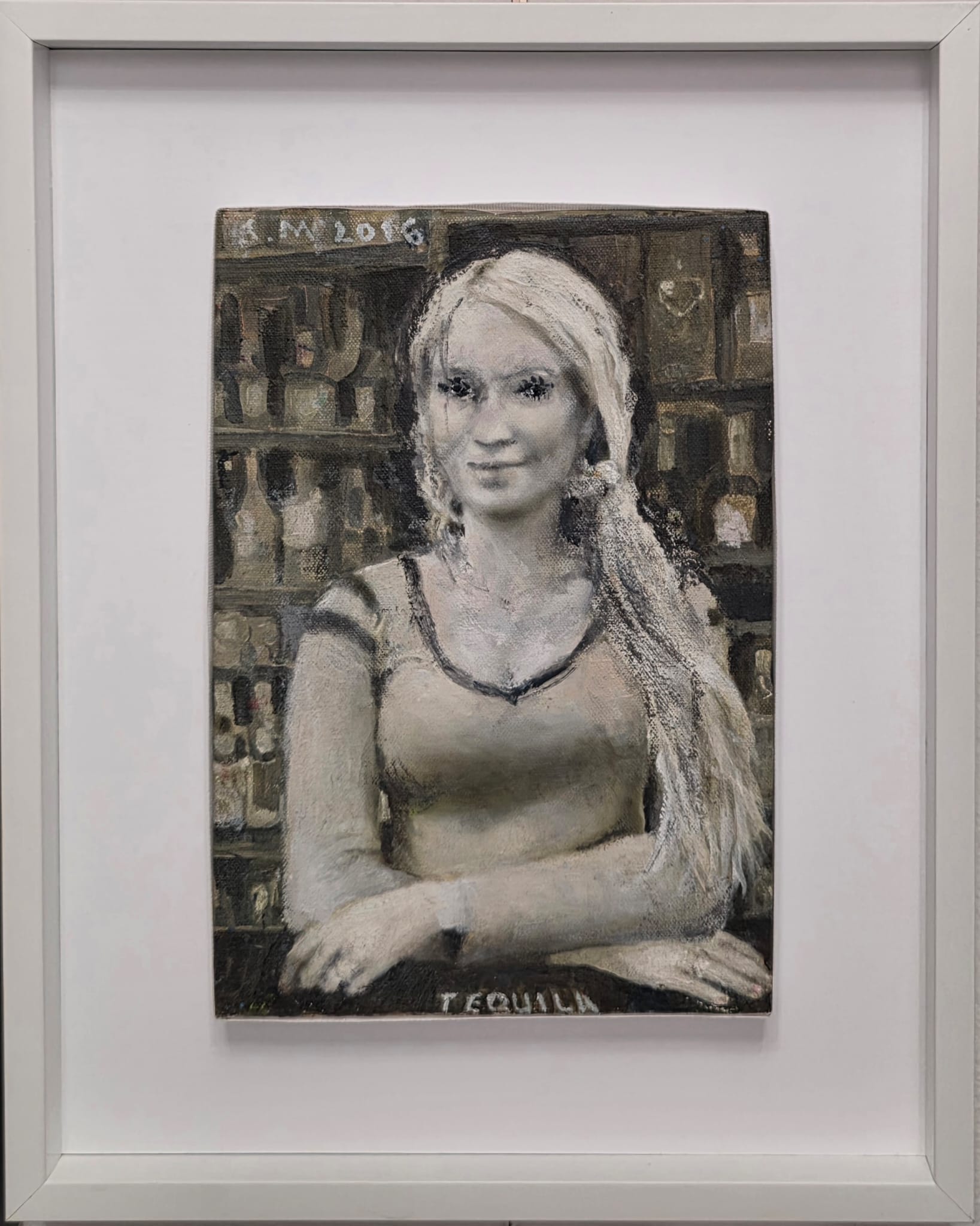 STANISLAW MŁODOŻENIEC 'Tequila' 2016 olej, płótno 30x21cm