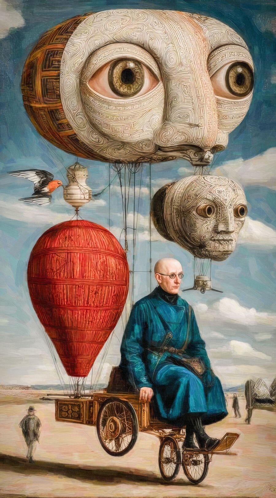 ANDRZEJ ANDRYCHOWSKI 'Surrealism349', gilcee na płótnie, 90x50cm