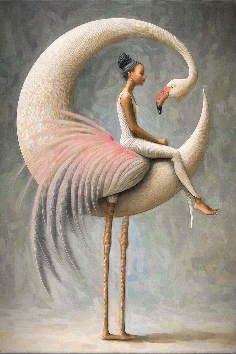 ANDRZEJ ANDRYCHOWSKI 'Surrealism351', gilcee na płótnie, 90x60cm