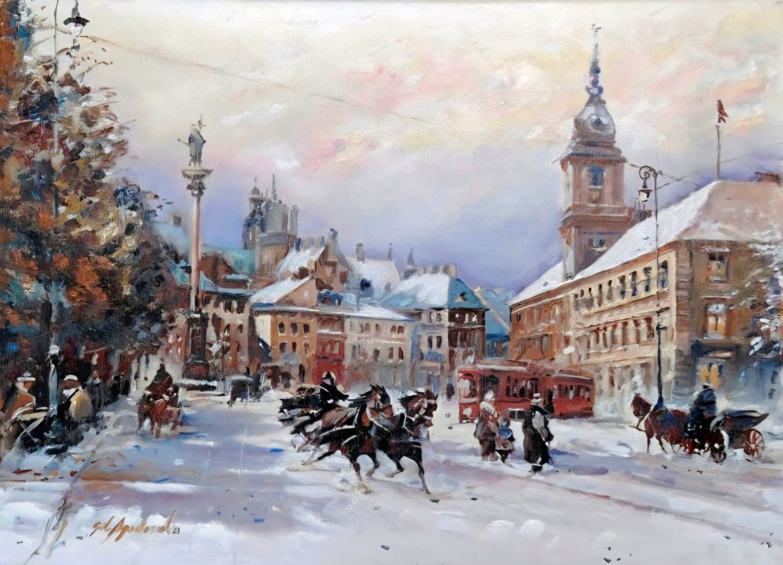 AGNIESZKA GIL, Warszawa, olej, płótno, 30x40cm