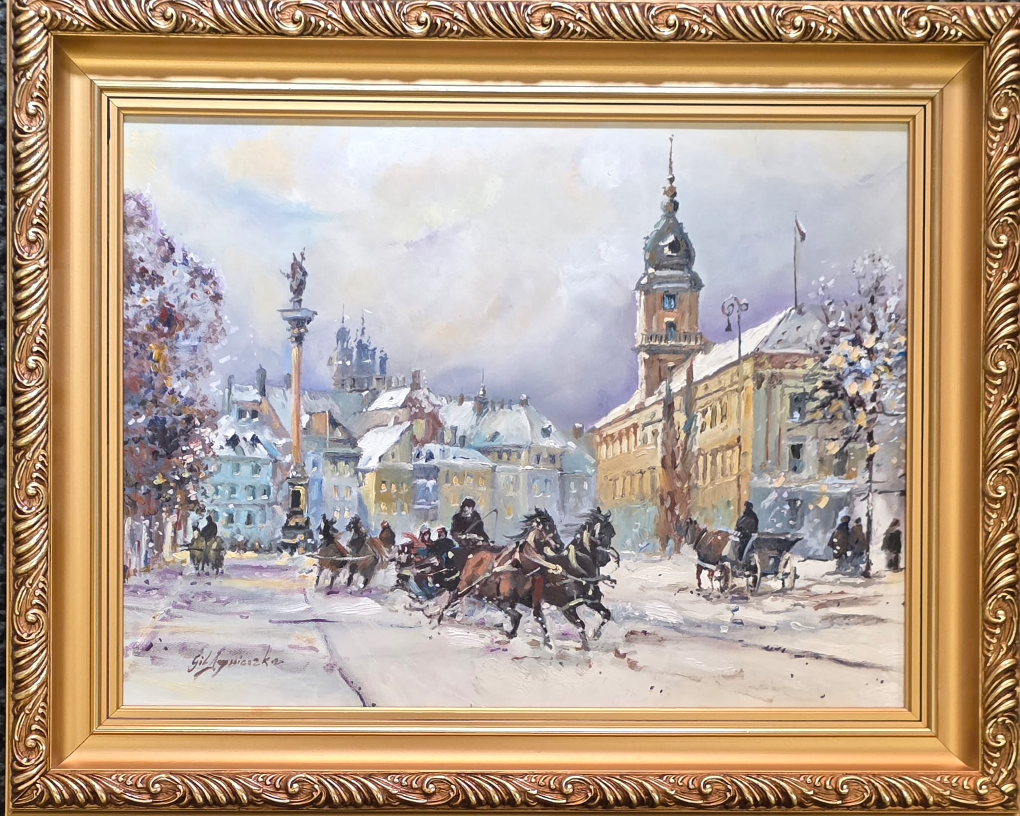 AGNIESZKA GIL, Warszawa, olej, płótno, 30x40cm