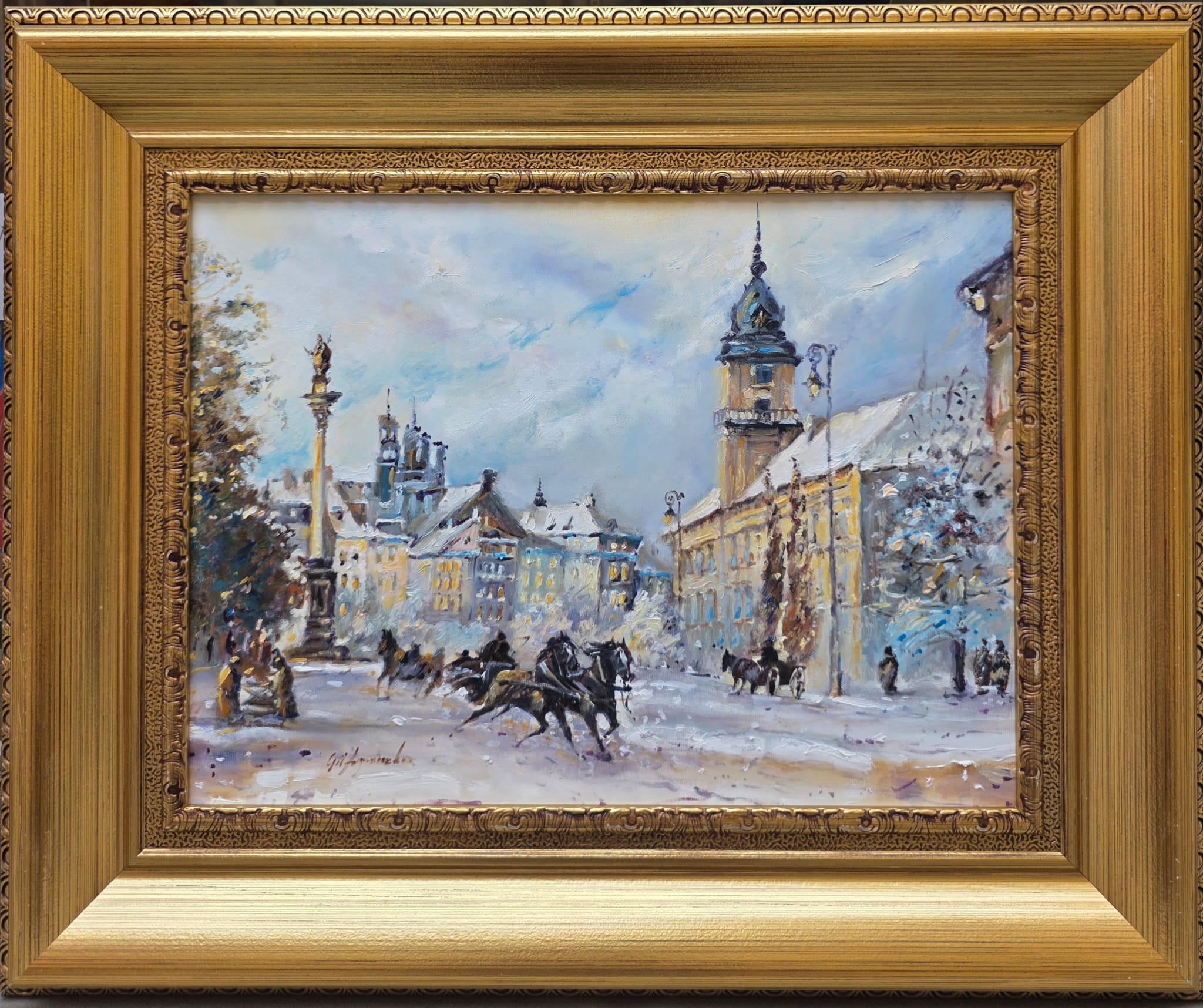AGNIESZKA GIL, Warszawa, olej, płótno, 30x40cm