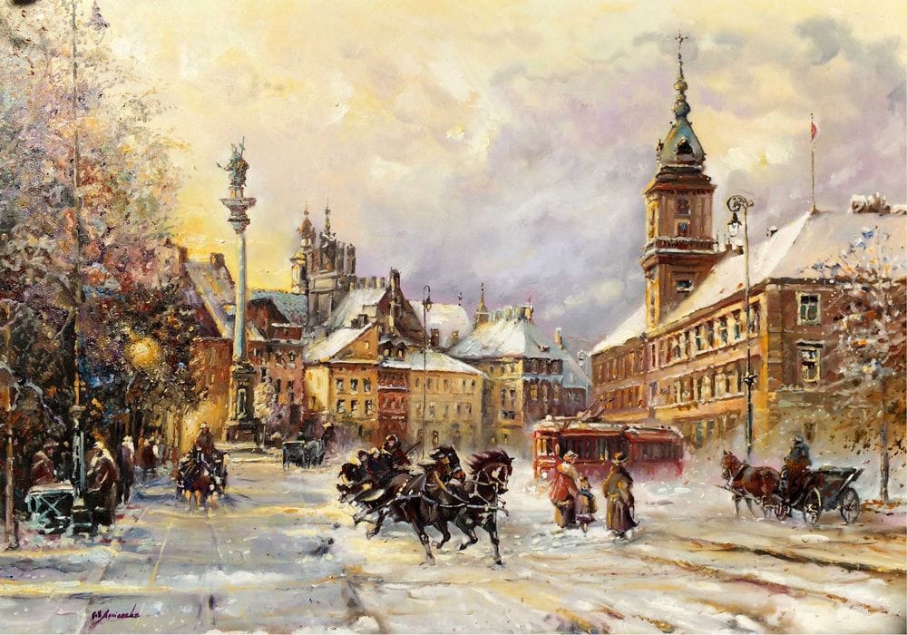 AGNIESZKA GIL, Warszawa, olej, płótno, 50x70cm