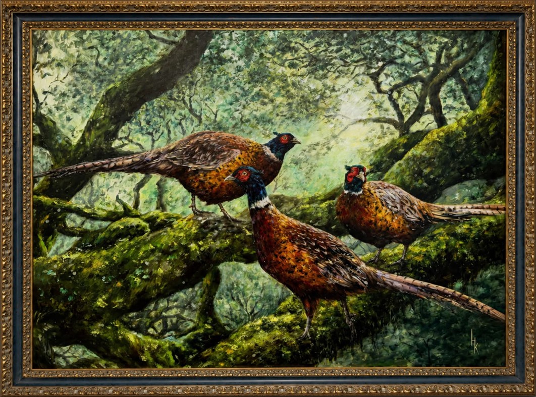 KHRYSTYNA HLADKA 'SECRETS OF THE QUIET FOREST' akryl na płótnie, 110x150cm