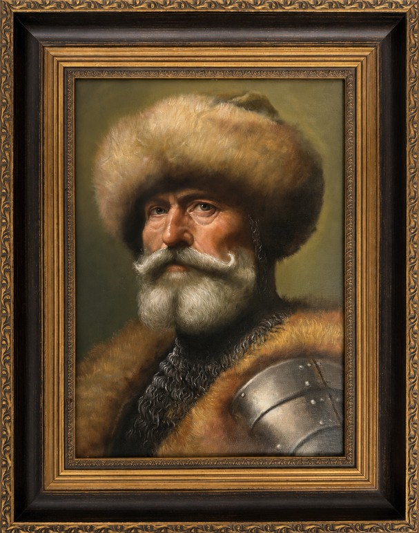 JOSÉ CABRERA 'EL GUARDIÁN DE LA FRONTERA'- STRAŻNIK GRANICY, olej na płótnie, 43x31cm