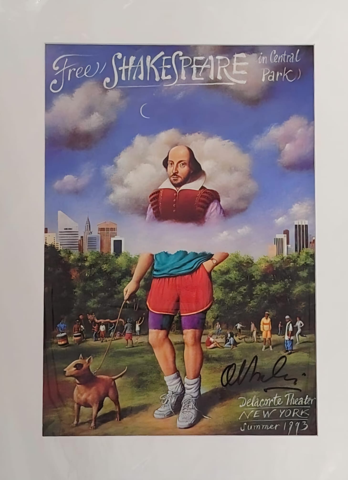 RAFAŁ OLBIŃSKI 'FREE SHAKESPEARE' 1993, sygnowany, offset, papier, 40x27cm