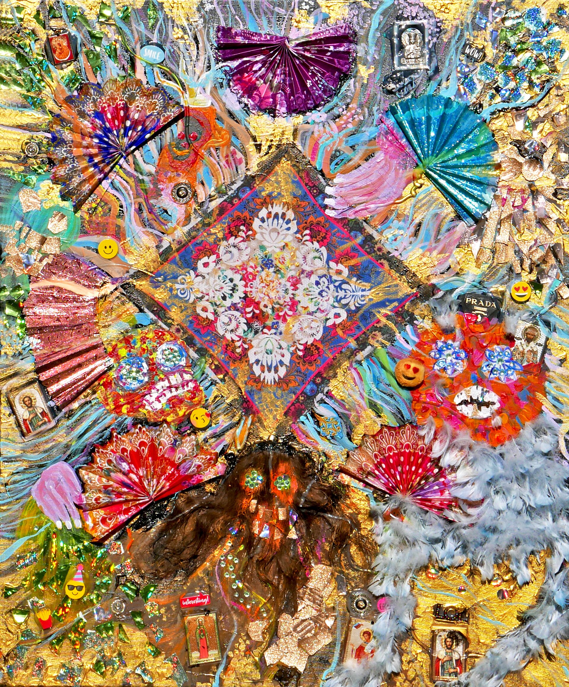 PAULINA PENC 'Altars of everything and nothing' akryl, płótno, 120x100cm