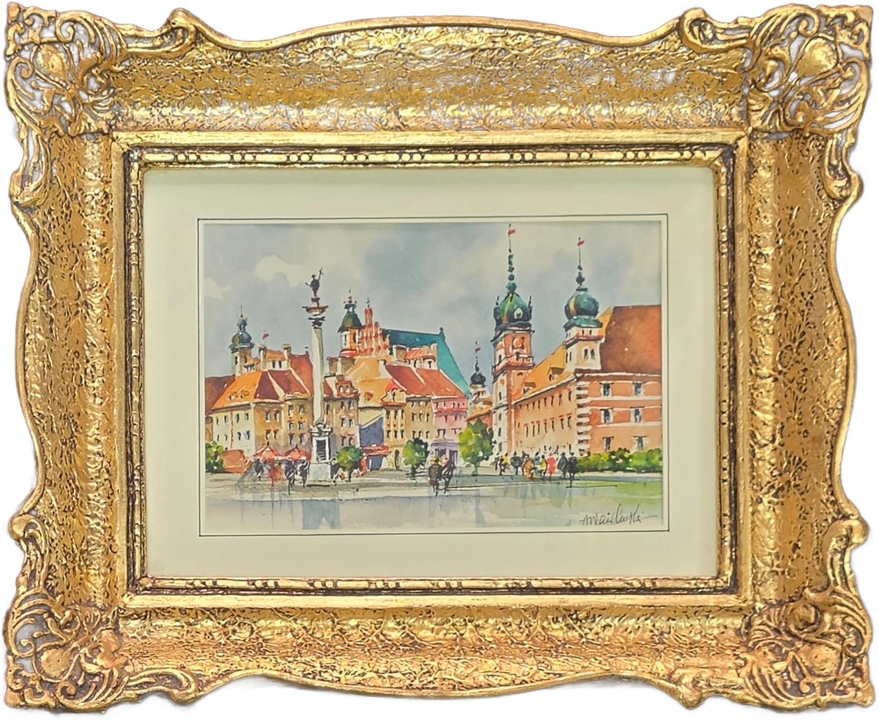 ANDRZEJ WASILEWSKI 'Warszawa' akwarela, papier 12x18cm