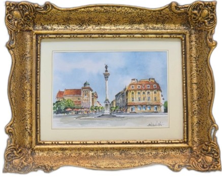 ANDRZEJ WASILEWSKI 'Warszawa' akwarela, papier 12x18cm