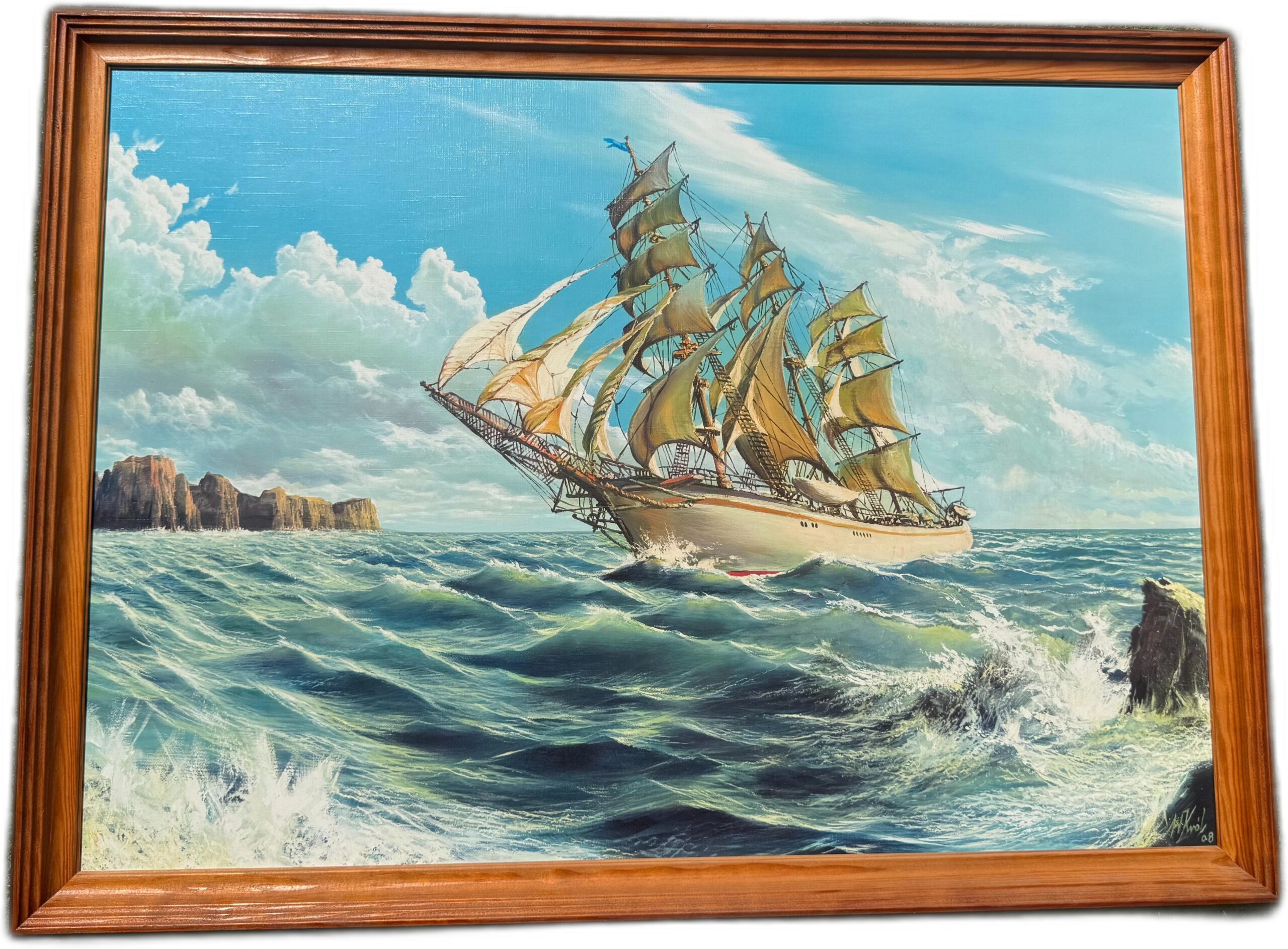 Wiesław Król 'Bez tytułu' 2008, olej, płyta, 49x69cm