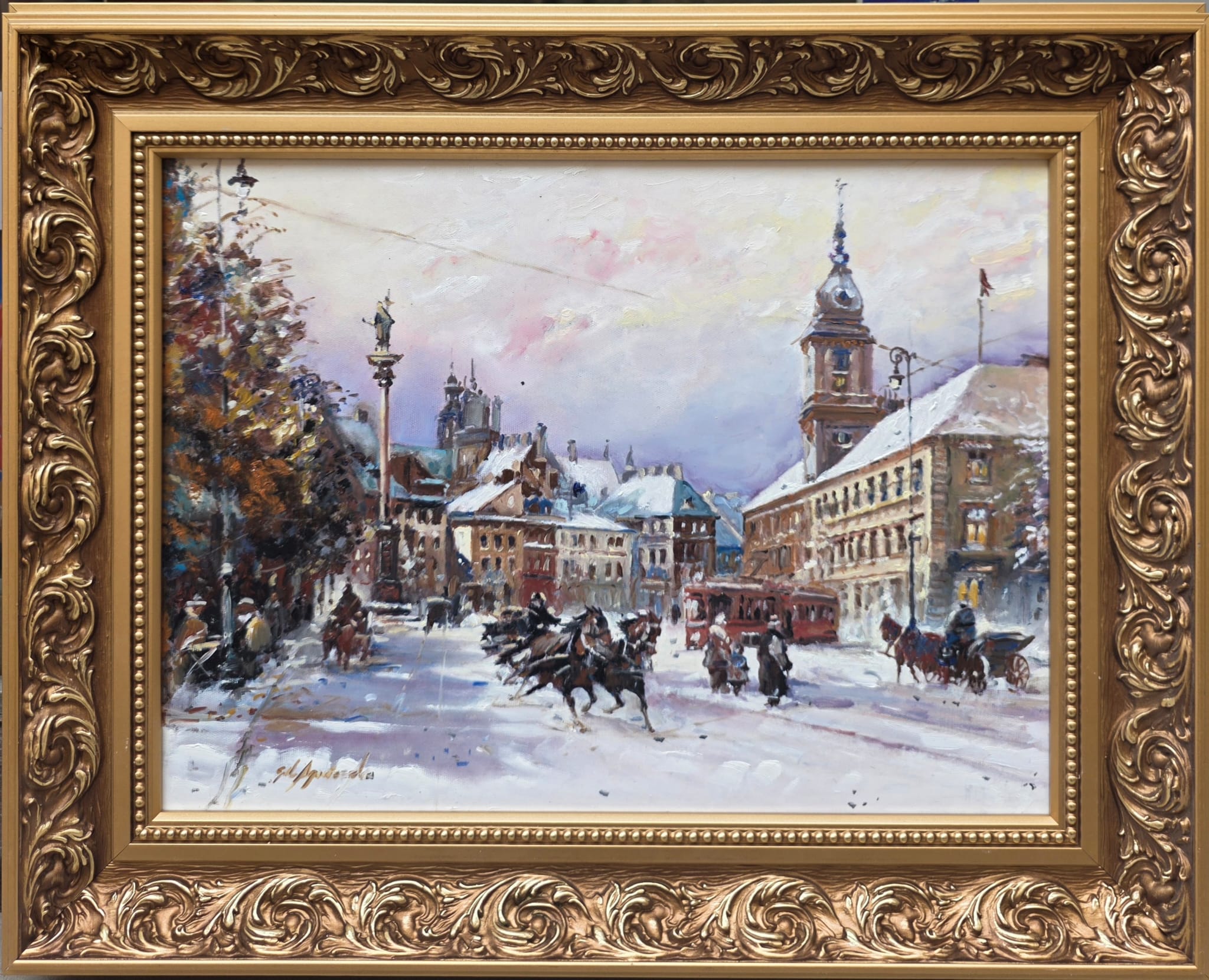AGNIESZKA GIL, Warszawa, olej, płótno, 30x40cm